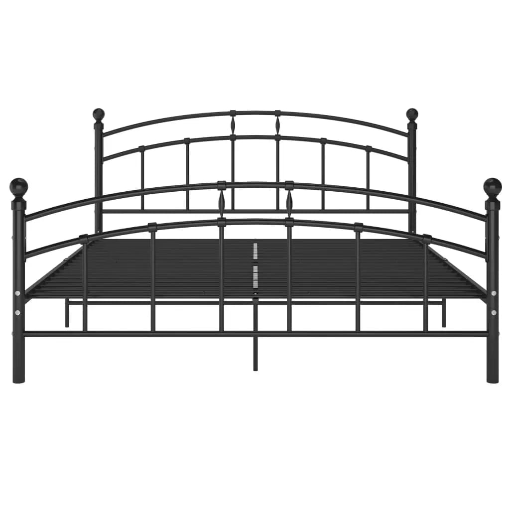 Bettgestell Schwarz Metall 160x200 cm