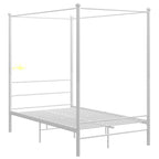 Himmelbett Weiß Metall 120x200 cm