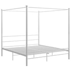 Himmelbett Weiß Metall 200x200 cm