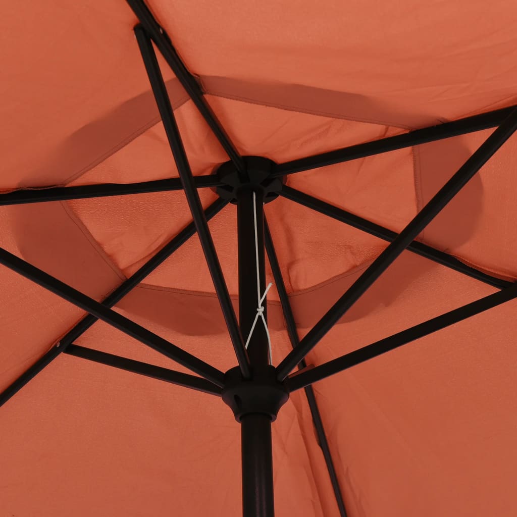 Sonnenschirm mit Metall-Mast 300 cm Terrakotta