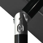 Sonnenschirm mit Aluminium-Mast 3-lagig Anthrazit 3,5 m