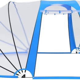 vidaXL Pool-Kuppel Oval 530x410x210 cm