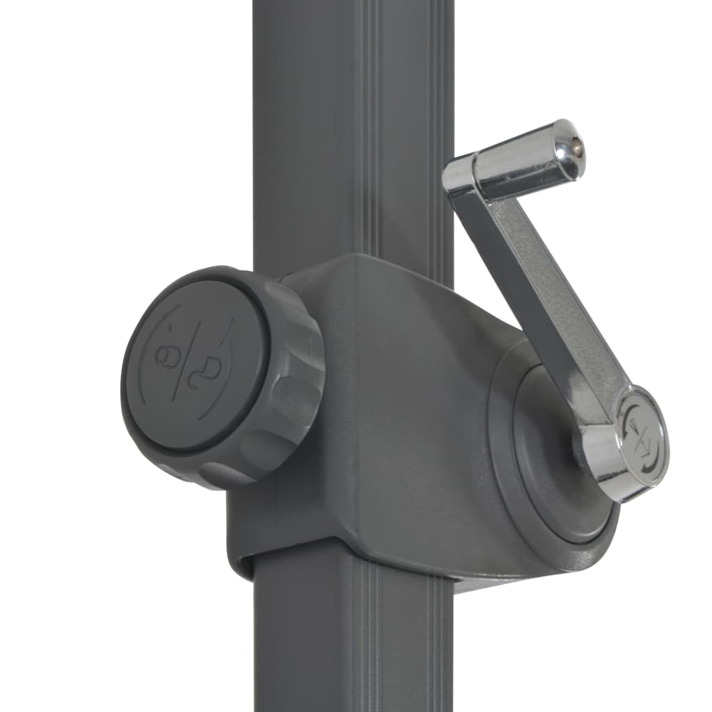 Ampelschirm mit Aluminium-Mast 250x250 cm Bordeauxrot