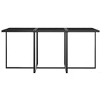 11-tlg. Garten-Essgruppe mit Kissen Poly Rattan Grau