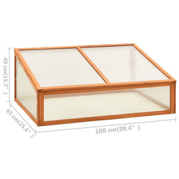 vidaXL Gewächshaus 100x65x40 cm Tannenholz
