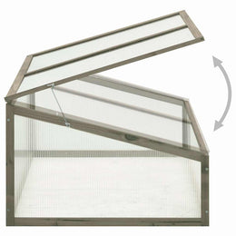 vidaXL Gewächshaus 100x65x40 cm Tannenholz