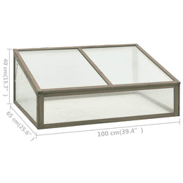 vidaXL Gewächshaus 100x65x40 cm Tannenholz