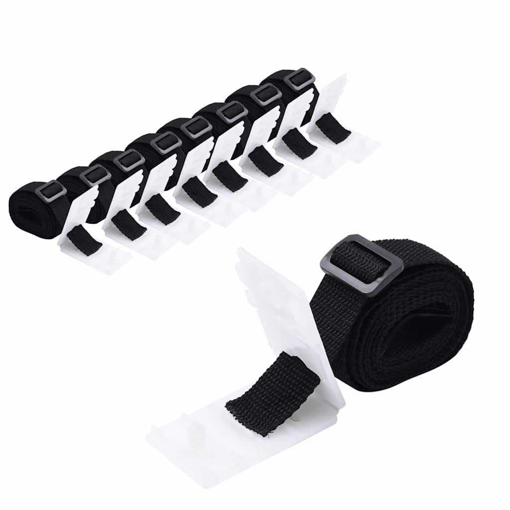 vidaXL Universal-Befestigungsbänder für Pool-Aufroller 8 Stk. 1,8 m