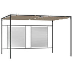 Pavillon mit Ausziehbarem Dach 3x4x2,3 m Taupe 180 g/m²