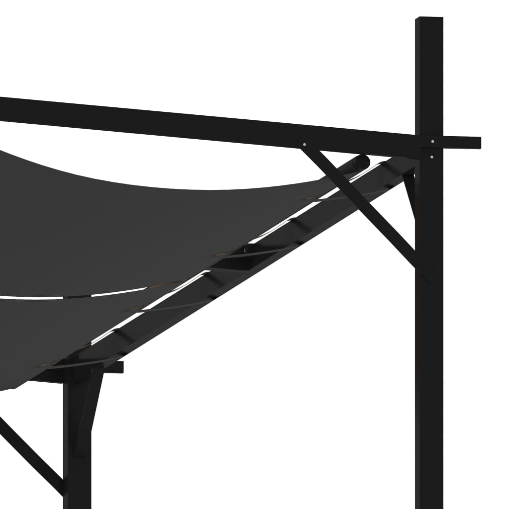 Pavillon mit Ausziehbarem Dach 600x300x233 cm Anthrazit