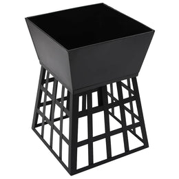 2-in-1 Feuerstelle und Grill 34x34x48 cm Stahl