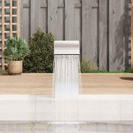 vidaXL Pool-Wasserfall 22x60x70 cm Edelstahl 304