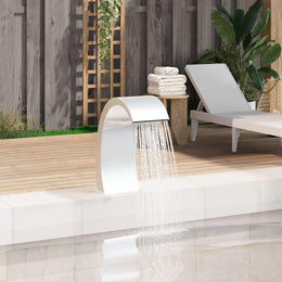 vidaXL Pool-Wasserfall 22x60x70 cm Edelstahl 304