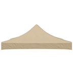 Partyzelt-Dach 3x3 m Beige 270 g/m²