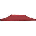 Partyzelt-Dach 6x3 m Burgunderrot 270 g/m²