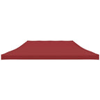 Partyzelt-Dach 6x3 m Burgunderrot 270 g/m²