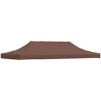 Partyzelt-Dach 6x3 m Braun 270 g/m²