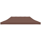 Partyzelt-Dach 6x3 m Braun 270 g/m²