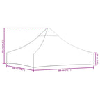 Partyzelt-Dach 2x2 m Blau 270 g/m²