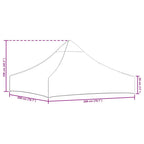 Partyzelt-Dach 2x2 m Anthrazit 270 g/m²