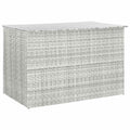 Garden-Auflagenbox Hellgrau 150x100x100 cm Poly Rattan