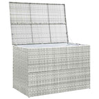 Garden-Auflagenbox Hellgrau 150x100x100 cm Poly Rattan