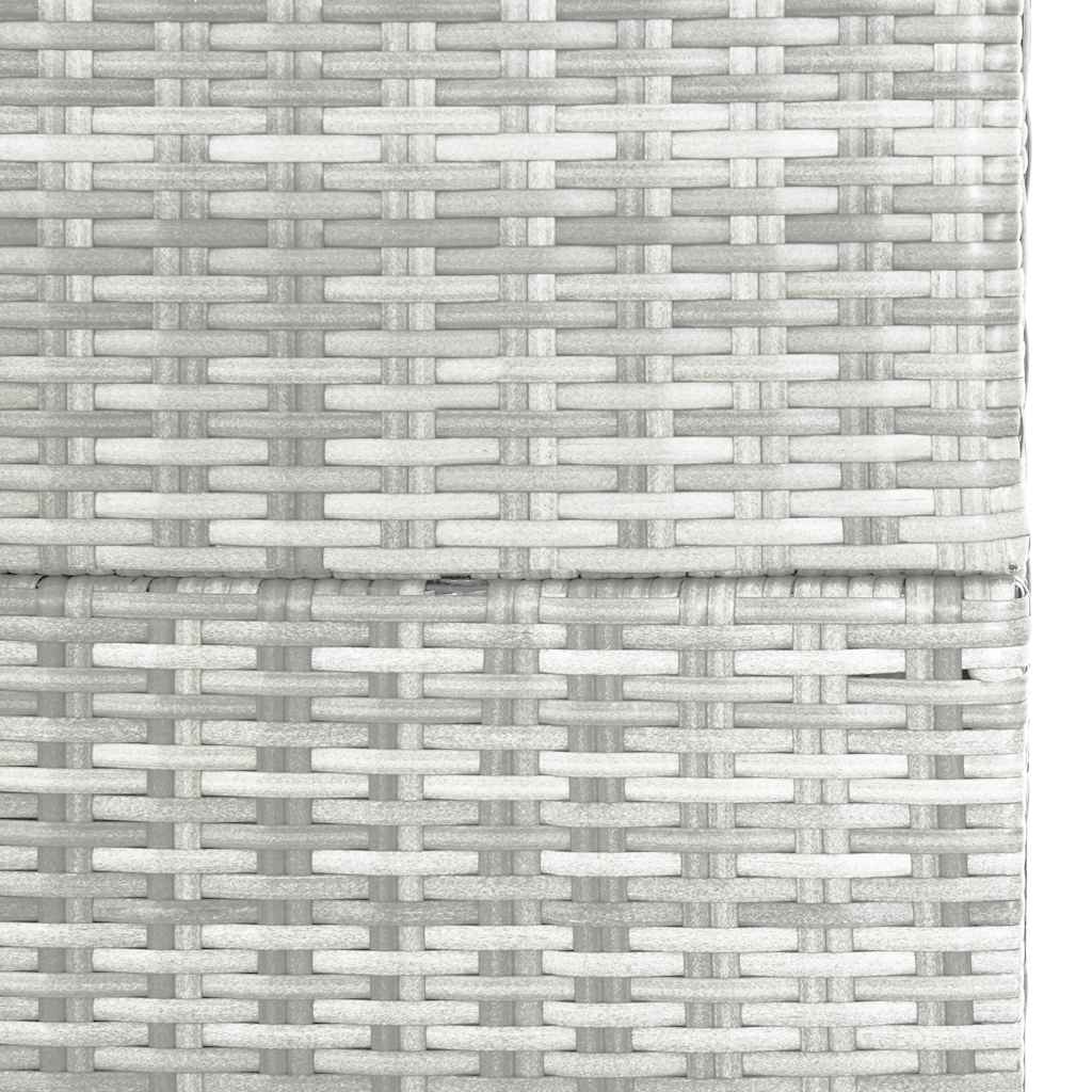 Garden-Auflagenbox Hellgrau 150x100x100 cm Poly Rattan