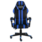 Gaming-Stuhl Schwarz und Blau Kunstleder
