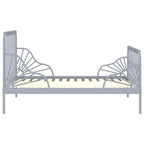 Ausziehbett Grau Metall 80x130/200 cm
