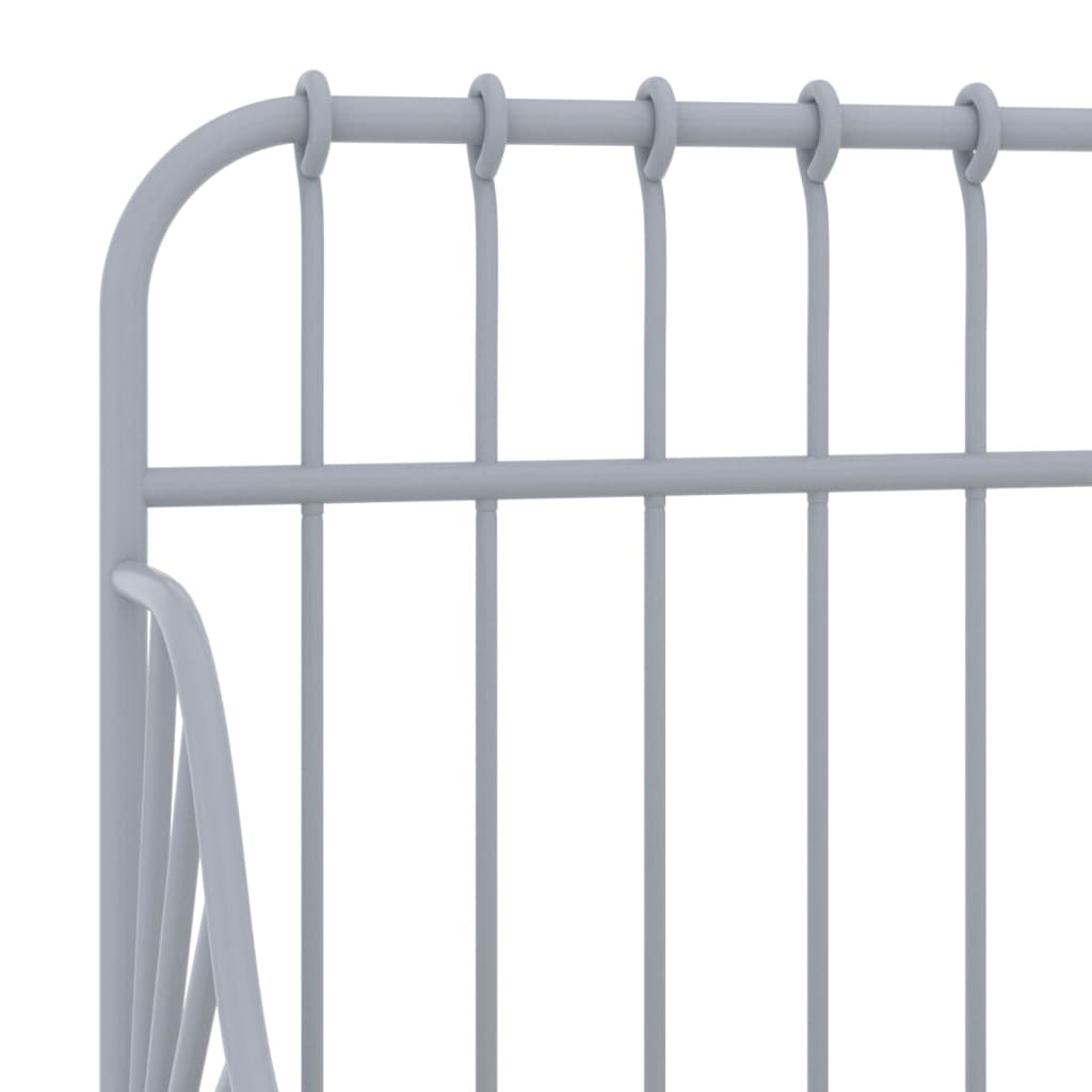 Ausziehbett Grau Metall 80x130/200 cm