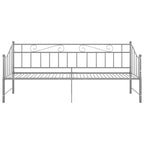 Ausziehsofa Bettgestell Grau Metall 90x200 cm