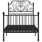 Bettgestell Schwarz Metall 90x200 cm