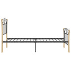 Bettgestell Schwarz Metall 90x200 cm