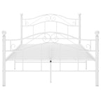 Bett Weiß Metall 120x200 cm