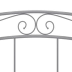 Bett Grau Metall 160x200 cm
