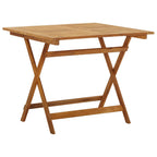 Klappbarer Gartentisch 90x90x75 cm Massivholz Akazie