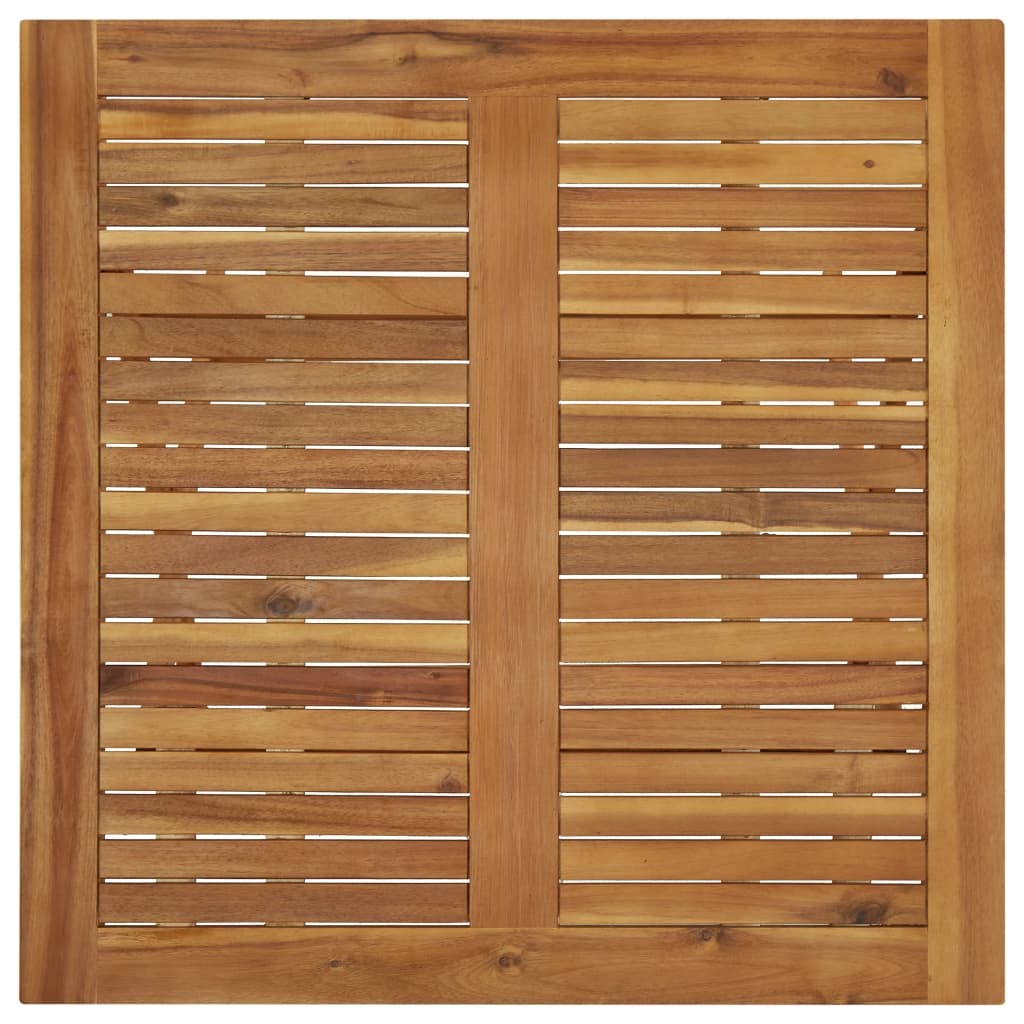 Klappbarer Gartentisch 90x90x75 cm Massivholz Akazie