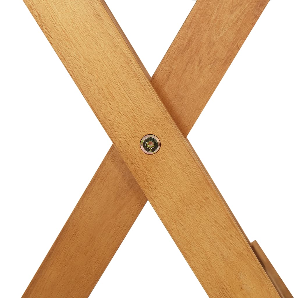 Klappbarer Gartentisch 90x90x75 cm Massivholz Akazie