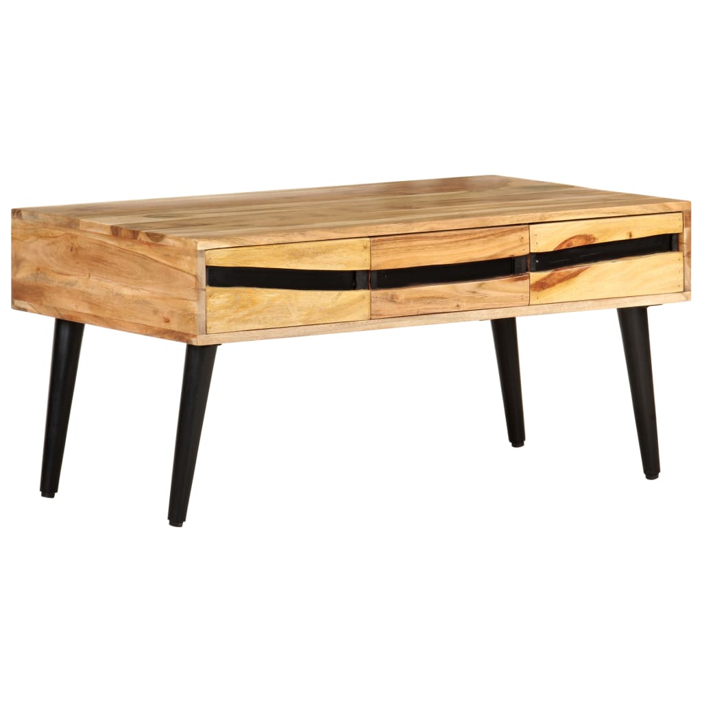 Couchtisch 88x50x42 cm Akazie Massivholz