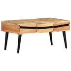 Couchtisch 88x50x42 cm Akazie Massivholz