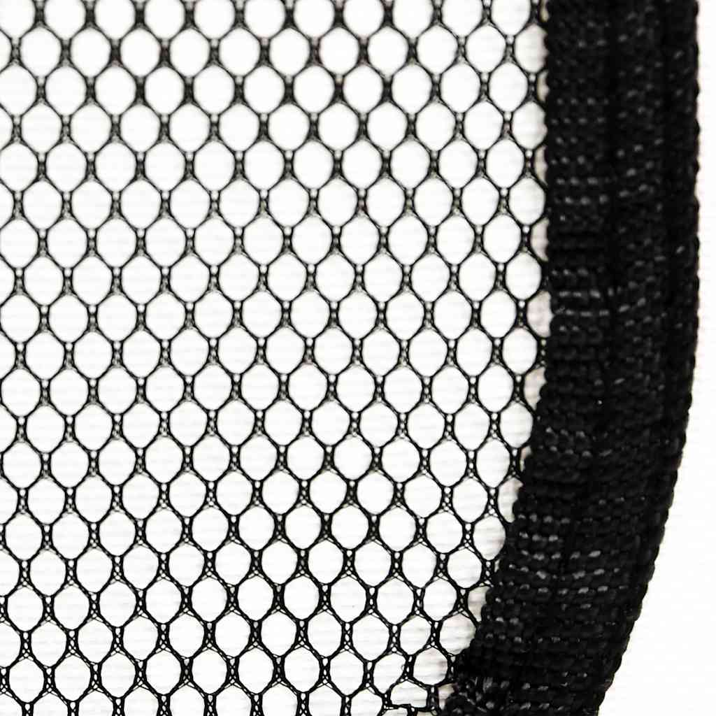 Faltbarer Welpenlaufstall mit Tragetasche Schwarz 125x125x61 cm