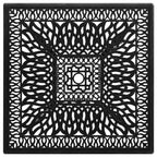 Gartentisch Schwarz 90x90x73 cm Aluminiumguss