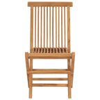 Klappbare Gartenstühle 2 Stk. Massivholz Teak