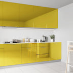 Selbstklebende Möbelfolie Hochglanz-Golden 500x90 cm PVC