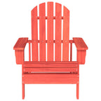 Adirondack-Gartenstuhl Massivholz Tanne Rot