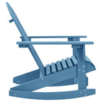 Adirondack-Schaukelstuhl Massivholz Tanne Blau