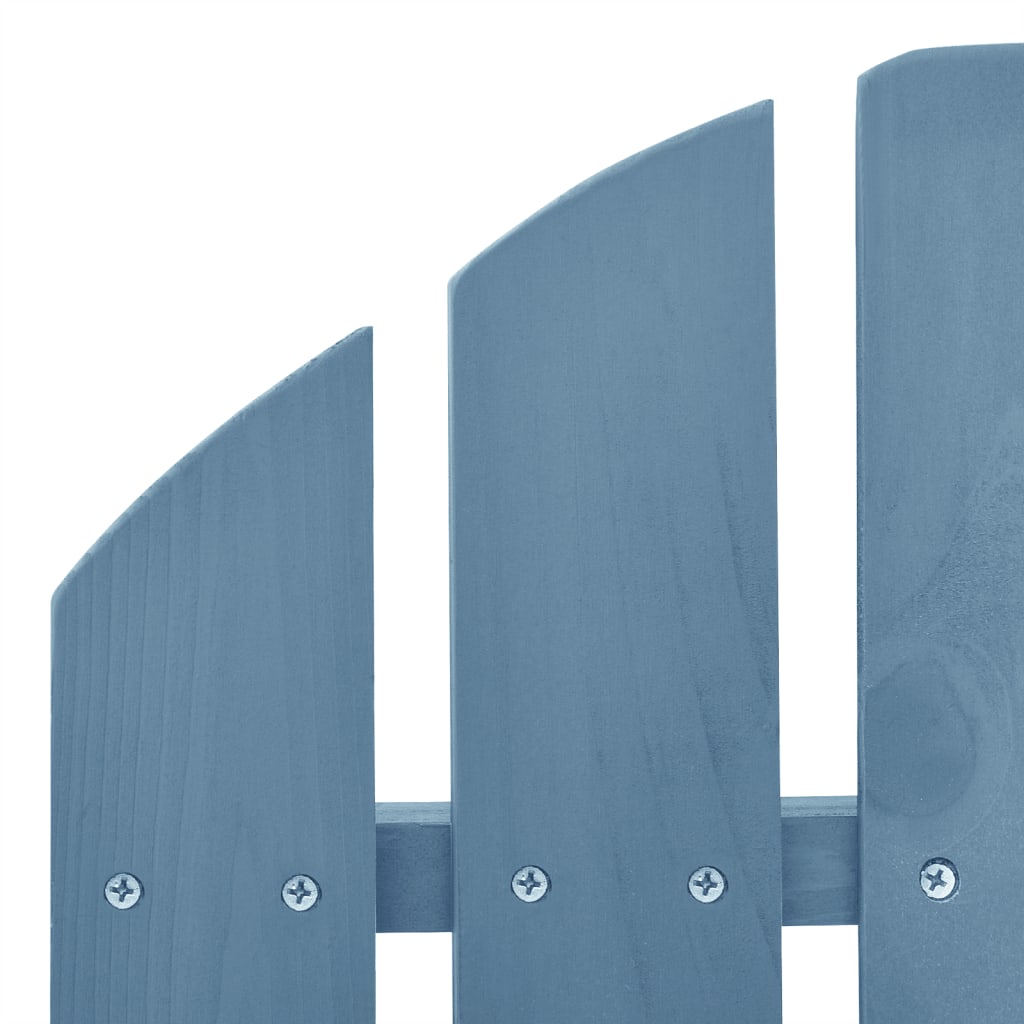 Adirondack-Schaukelstuhl Massivholz Tanne Blau