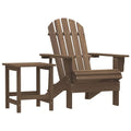 Adirondack-Gartenstuhl mit Tisch Massivholz Tanne Braun