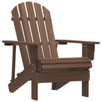 Adirondack-Gartenstuhl mit Tisch Massivholz Tanne Braun