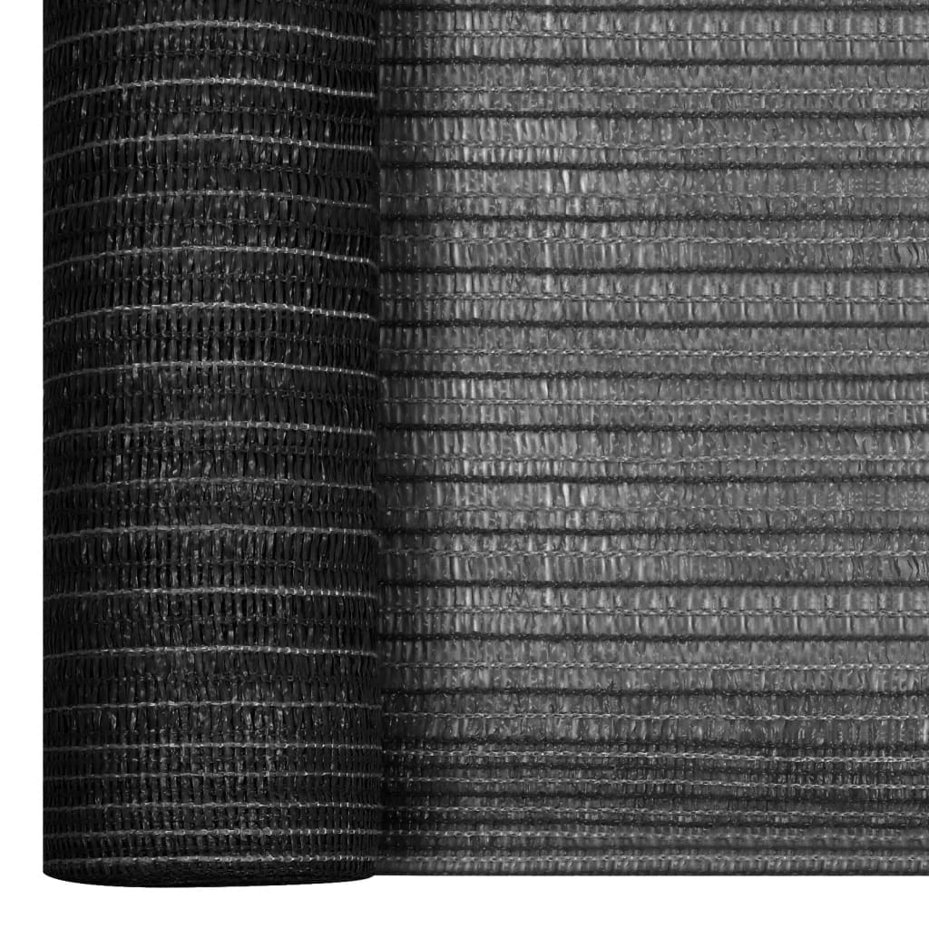 Zaunblende Anthrazit 2x25 m HDPE 195 g/m²